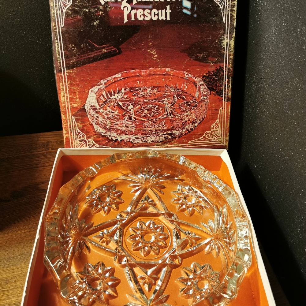 Vintage glass ashtray